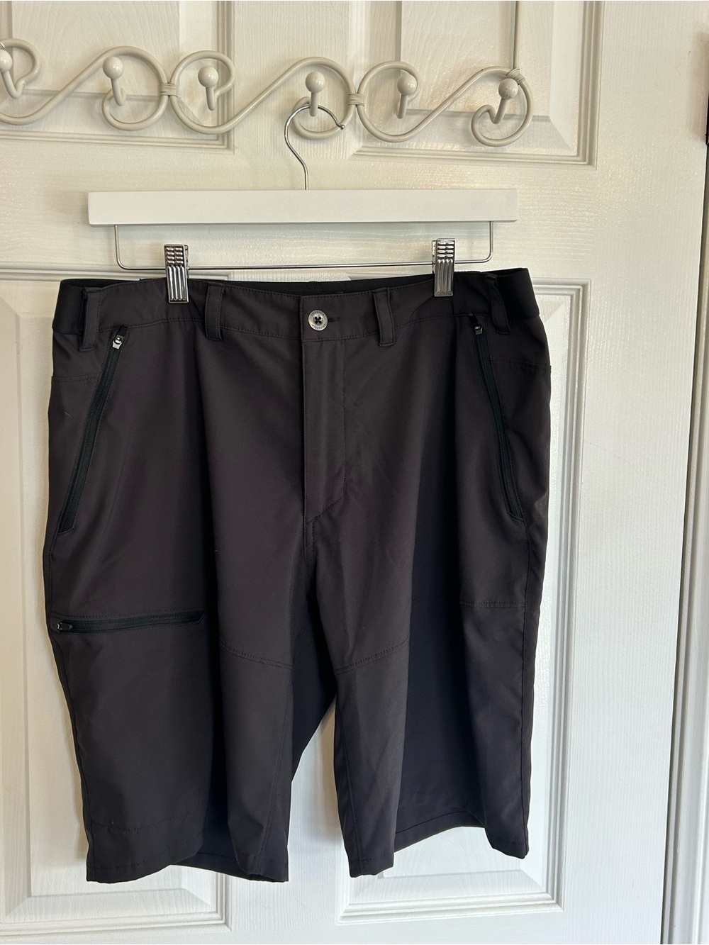 Patagonia Men's Black Cargo Shorts with Zippered Pockets